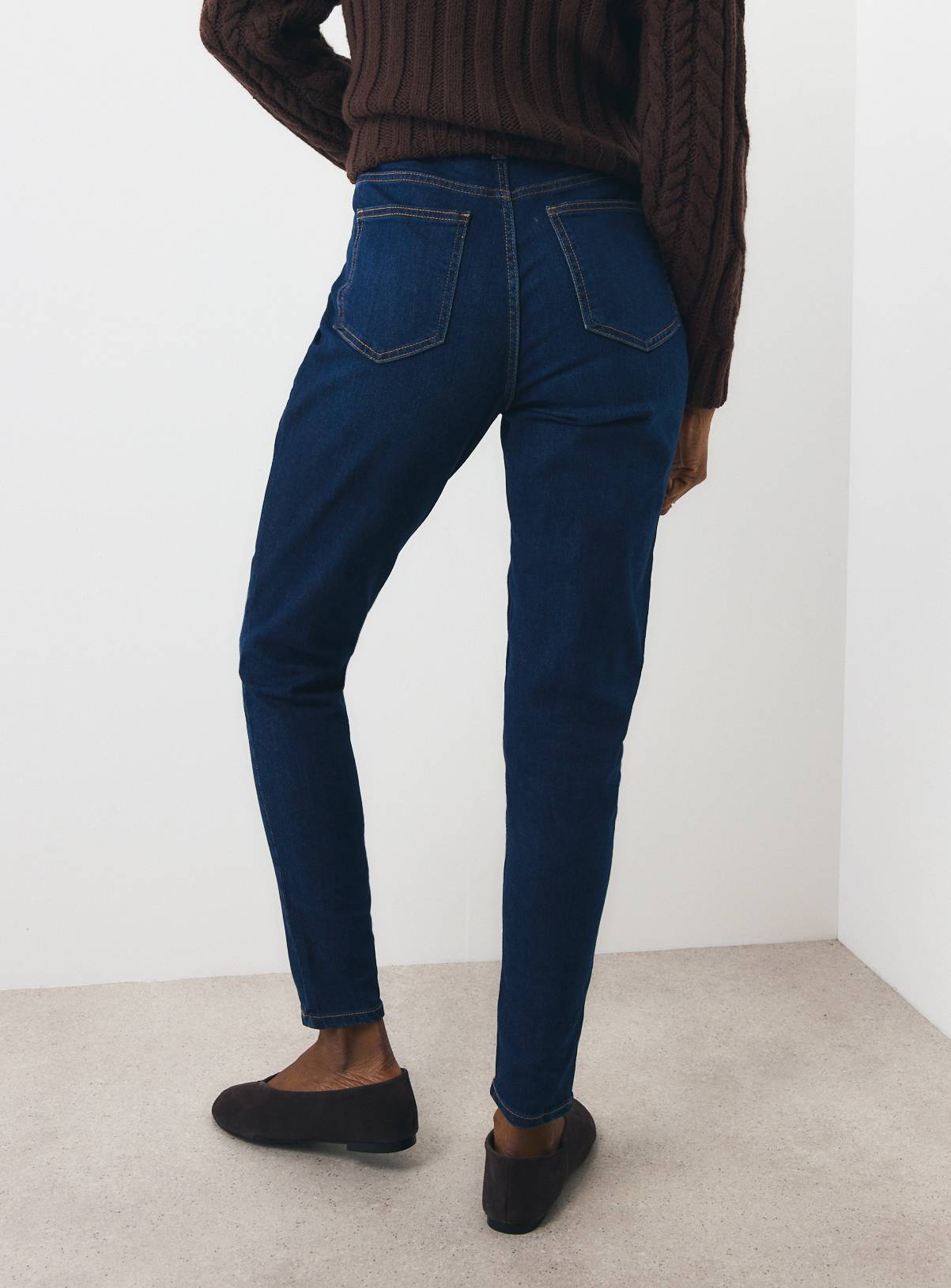 Skinny Dark Denim Jeans 12L - Image 4